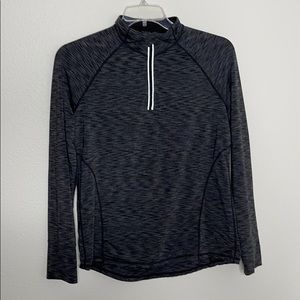 Ideology Gray Long Sleeves Zipper Pullover L